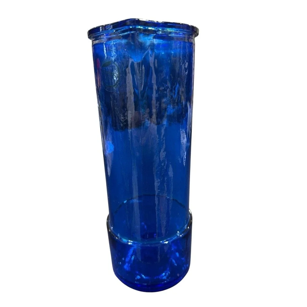 Spanish Cobalt Blue Recycled Glass Cocktail Mixing Glass, 9.5